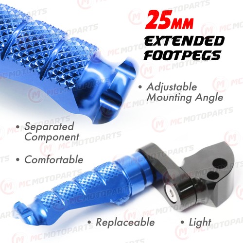 For Ducati Monster S4R 2003-2006 R-FIGHT 1in. Lowering Rear Passenger Foot Pegs - Picture 3 of 10