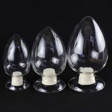 125 ml, 250 ml, 500 ml transparente Probenflaschen mit Stopfen-Displaybeh&auml;lter