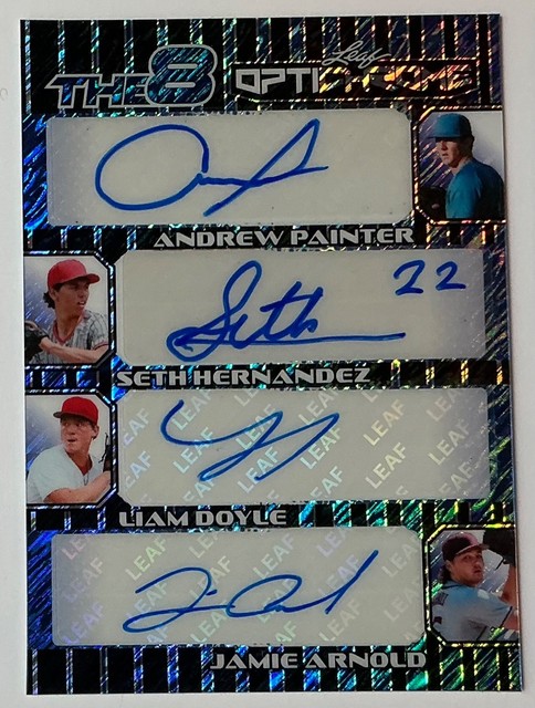 2025 Leaf Optichrome Seth Hernandez Painter Jump Smith Autograph 8 Blue #d 1/1