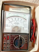 Vintage Micronta Range Doubler Multitester Analog Meter (Cat. No. 22-204C)