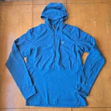Arc'teryx Aptin Men's 1/2 Zip Hoody Jacket Blue Size Small
