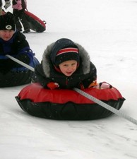 32" Toddler sized Commercial grade snow tube, BLUE. Made in USA