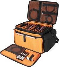 Cable Bag Organizer with Detachable Dividers for DJ Gear Sound Equipment