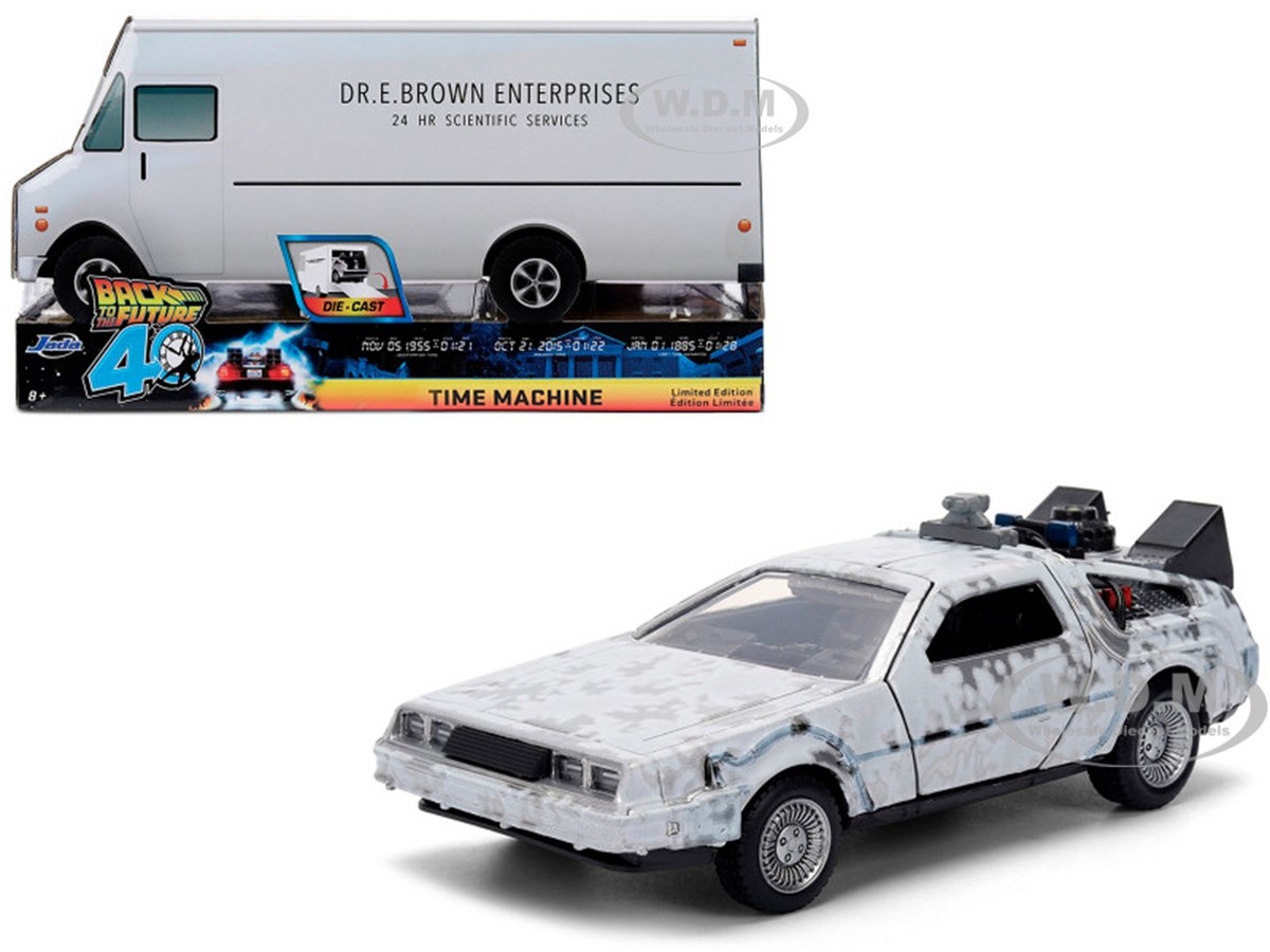 DMC DELOREAN (FROST VER.) BACK TO THE FUTURE 40 YEARS ED. 1/32
