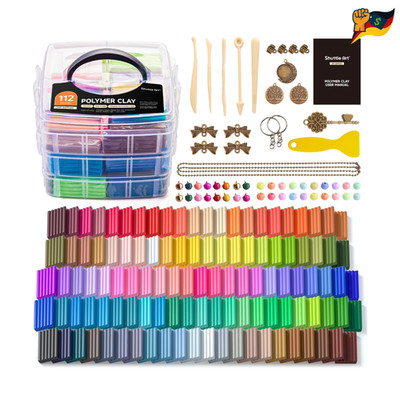 Polymer Clay Set 112 Farben 20 Werkzeuge 16 Zubehör 3