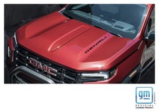Gmc Canyon Denali Matte Black Hood Lettering Decals 2023-2026 Set Of 2