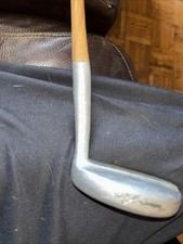 Vintage Otey Crisman HB 71 34-1/2" Mallet Putter w/Hickory Shaft & Leather Grip