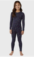 Kids 32 Degrees Heat Long Sleeve Crew Neck Legging Set Snowflake Sz: M 8-10