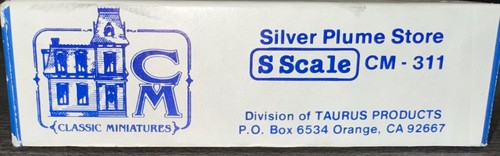 Classic Miniatures S Scale Kit CM-311 Silver Plume Store 1:64 NIB - Picture 2 of 3