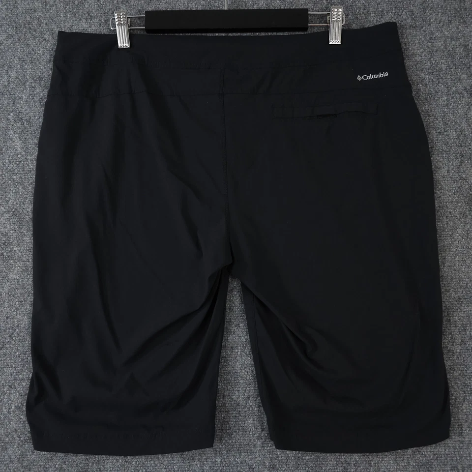 Columbia Shorts Womens 16 Black Anytime Outdoor Long Bermuda Nylon Hiking Casual - Image 2 of 4
