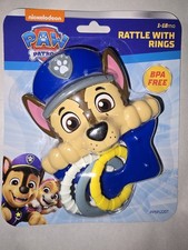 Paw Patrol Baby Rattle Blue Rings, BPA Free, Fun Toddler Toy, Brand New
