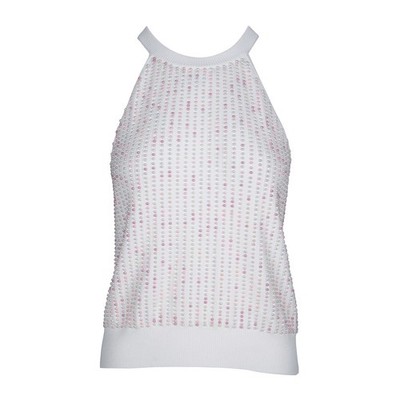 Sandro Paris Damen Tank Top Gr. 1 / S Perlen Strick Top SFPPU02126 UVP:165EUR