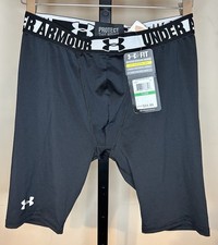 UNDER ARMOUR BOYS YOUTH BOXERJOCK PERFORMANCE HEATGEAR UNDERWEAR BLACK LARGE NWT