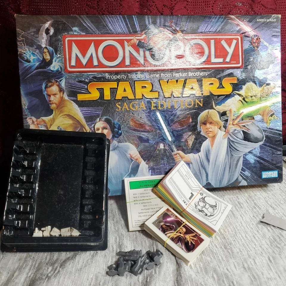 Vintage 2005 Monopoly Star Wars Saga Edition Replacement Cards & Money Set - Image 4 of 4