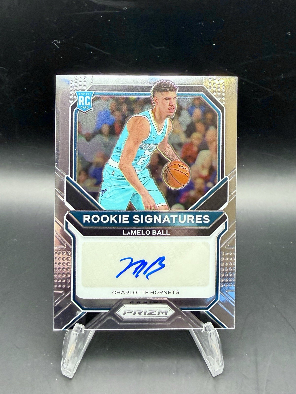 2020-21 Panini Prizm LaMelo Ball Prizm AUTO RC #RS-LMB Rookie Signatures Hornets