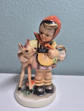 Original Friedel Märchenfigur Rotkäppchen mit Reh 14 cm handgemalt