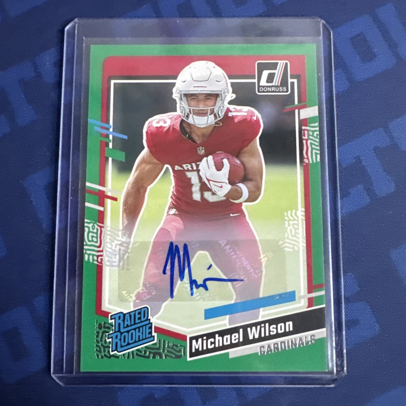 Michael Wilson Panini Donruss #303 Autograph Green