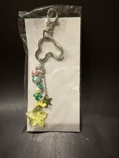 Handmade Keychain Duck-Like Figure with Star Charms Beads Cute Accessory Japan