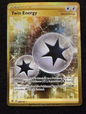 gold twin energy pokemon card Double Turbo Energy (Secret) - SWSH10: Astral Radiance [SECRET RARE]