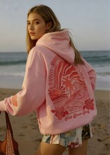 Palm Puff Hoodies for Womens Long Sleeve Letter Print Cute Graphic Hoodie