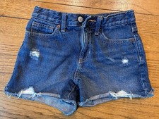 Old Navy Girls Denim High Rise Shorts Medium Blue Wash Size 10