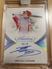 2019-20 Panini Flawless Shohei Ohtani On-Card Auto /25 SSP MLB Angels From Japan