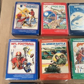 Mattel Intellivision Game Lot Box Manual Cart Overlay Donkey Kong +10 Test READ