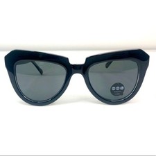 KOMONO Sunglasses Stella Black Chameleon cat eye NEW NWT purple