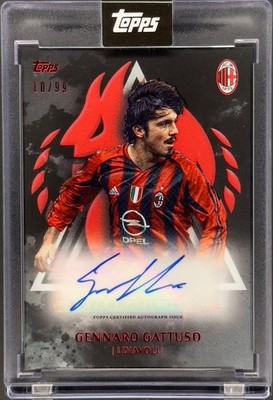2024/25 Topps AC Milan 125th Anniversary Gennaro Gattuso I Diavoli Auto 10/99