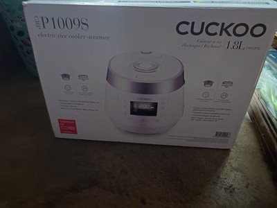 Cuckoo P1009S 10-Cup Uncooked 20-Cup Cook Heating Pressure Rice Cooker White 