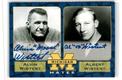 2002 TK LEGACY MICHIGAN WOLVERINES ALBERT WISTERT/ALVIN WISTERT AUTO /250 #MM11