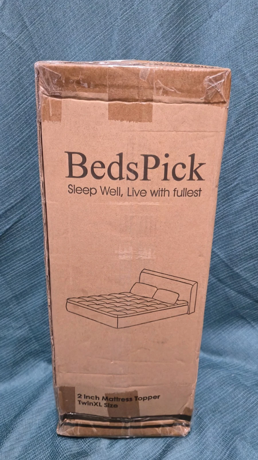 BedsPick 2 Inch Memory Foam Mattress Topper Twin XL Soft Foam Pad