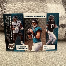 GARDNER MINSHEW DJ CHARK LEONARD FOURNETTE 2020 Mosaic Flea Flicker Green Prizm