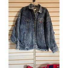 Vintage Lee Riders Denim Jacket Acid Wash Jean Jacket Oversized Small USA XXL