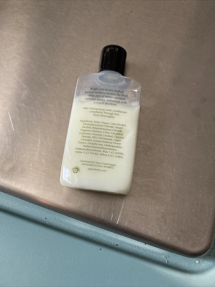 Agraria лимон вербена дорожный размер туалетные принадлежности шампунь кондиционер гель для душа 1,35 - Изображение 3 из 4