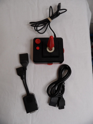 Atari 5200 WICO Command Control Joystick w/ Replacement  Y-Adapter  - Tested