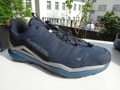LOWA MADDOX PRO GTX Lo SL Gore-REX Herr Schuhe Trekking Blau Gr.44(UK9,5) TOP
