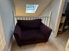 LAST RELIST - M&S FREE FOOT STOOL - 3 Seater +2 Seat “Love Chair” SetteeBurgundy