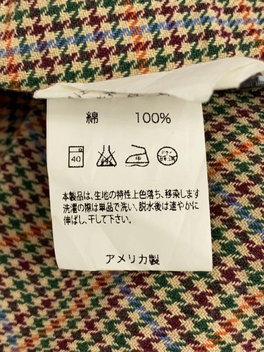 Engineered Garments Long Sleeve Shirt/M/Cotton/Multicolor/Houndstooth/Used - Picture 4 of 5