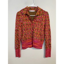 Zara Cactus Floral Jacquard Cardigan Size Medium Blogger Favorite Novelty