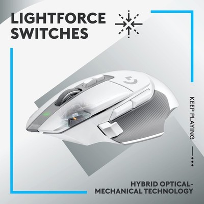 G502 X LIGHTSPEED ホワイトマウス 本体 ゲーミングマウス G502 X PLUS LIGHTSPEED RGB ホワイト G502XWL