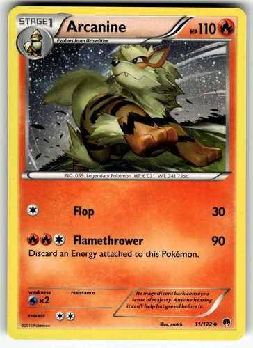 Arcanine 11/122 XY - BREAKpoint