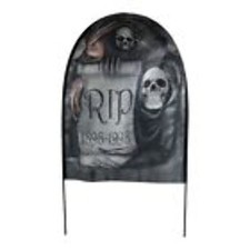 33580 - Set of 3 Decorative Tombstone Props for Halloween