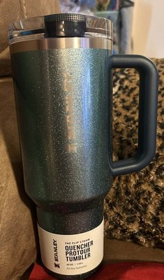 Stanley Quencher Protour 40oz Blue Tumbler Stainless Steel Flip Straw Handle Lid