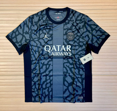Air Jordan Paris PSG Third Fußball Trikot Oberteil 23/24 Herren Größe Large DX9823-069