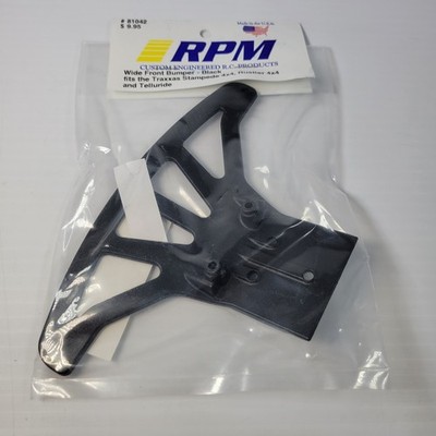 RPM Traxxas 4x4 Stampede, Rustler, Hoss Wide Front Bumper Black 81042