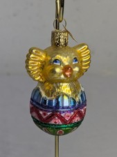 OWC Old World Christmas THE GLASS CHICK IN EGG ORNAMENT Easter