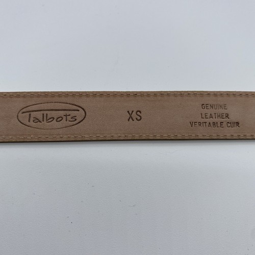 Neu mit Etikett Talbots XS Ledergürtel mit Straußenprägung 3/4 Zoll breit 32 Zoll lang hergestellt in Italien - Bild 3 von 6