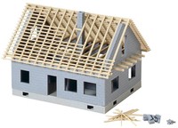 Faller 130303 - Einfamilienhaus Im Bau, 18.6 X 5.2 X 27.8 Cm