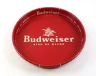 Budweiser Beer Tray Metal Red King Of Beers 13 inch Advertising Sign Vintage
